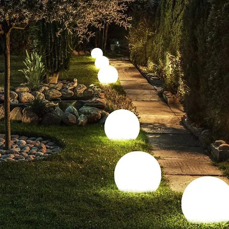LED Ball Solar Lamp Outdoor Garden Lighting Remote Control 