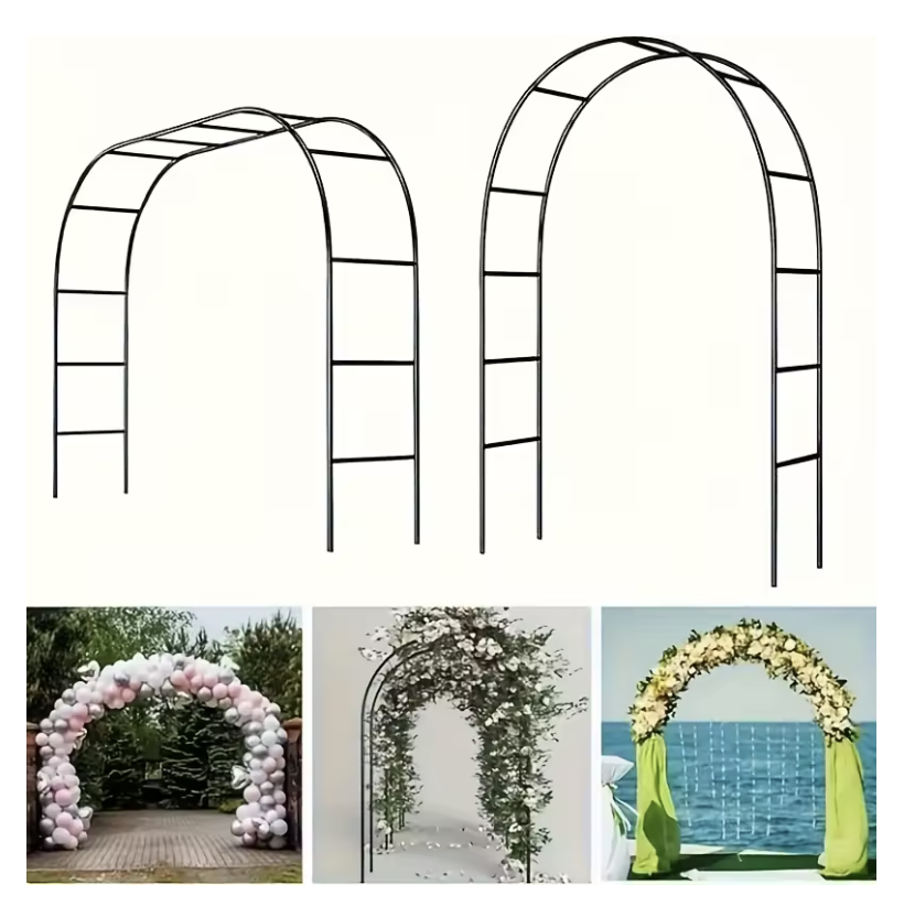 Metal Garden Arch, 100Inch Large Size Gothic Style