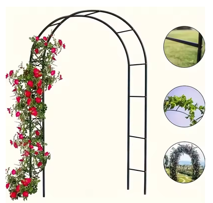 Metal Garden Arch, 100Inch Large Size Gothic Style