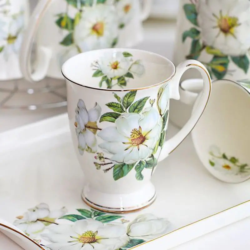 Bone China Vintage Coffee Mug