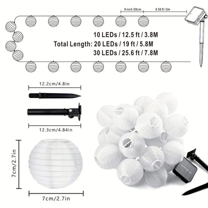 Solar Lantern String Lights 