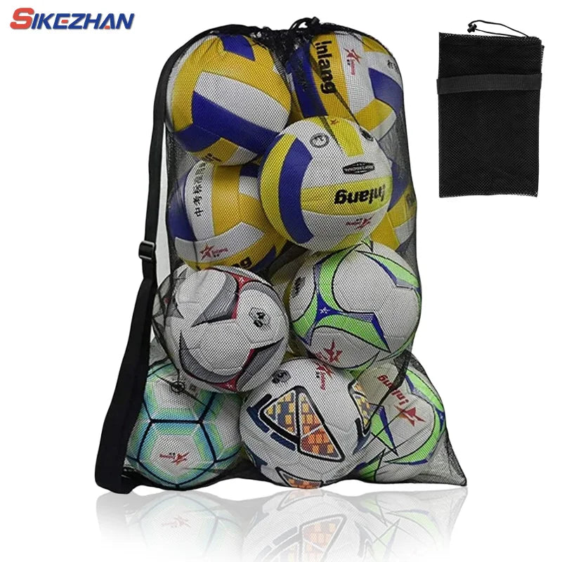 Mesh Soccer Ball Bag Extra Large Basketball Storage Bag with Zipper 