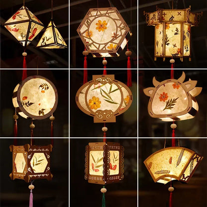 Retro Style Chinese DIY Palace Portable Blossom Flower Light Lamp 