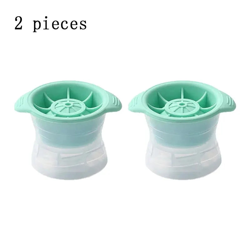 Bar Whiskey round Ice Cube Maker 2Pcs 