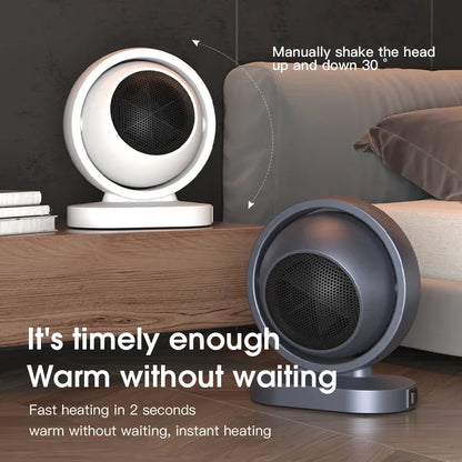Mini Portable Electric Heater Fast Heating Stove Heater Portable Hot Air Blower Bathroom Fan Desktop Room Space Heater