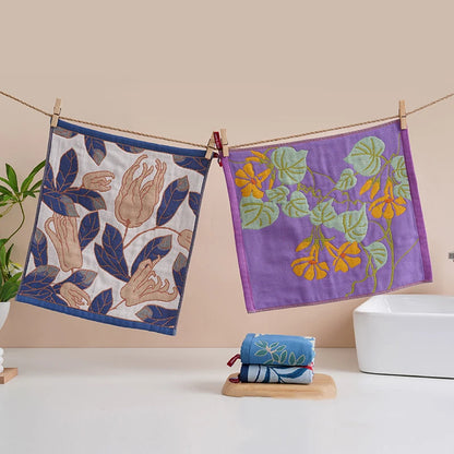 1Pc-34X40Cm Large Kitchen Towel, Quick-Drying Four-Layer Cotton Gauze, Decorative Family Dining Room Tea Towel