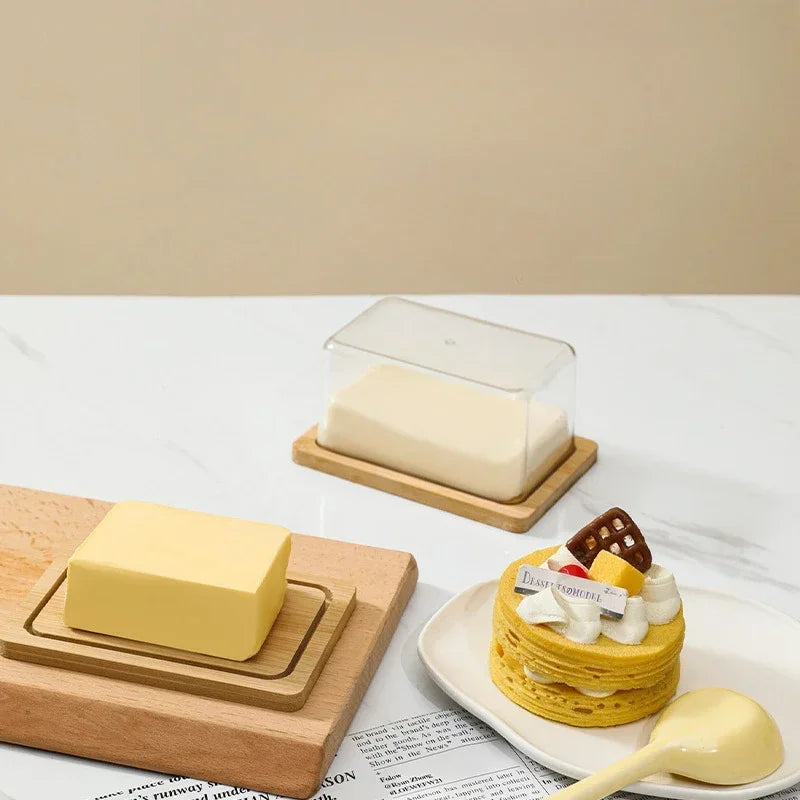 Nordic Butter  Bamboo Countertop Box 