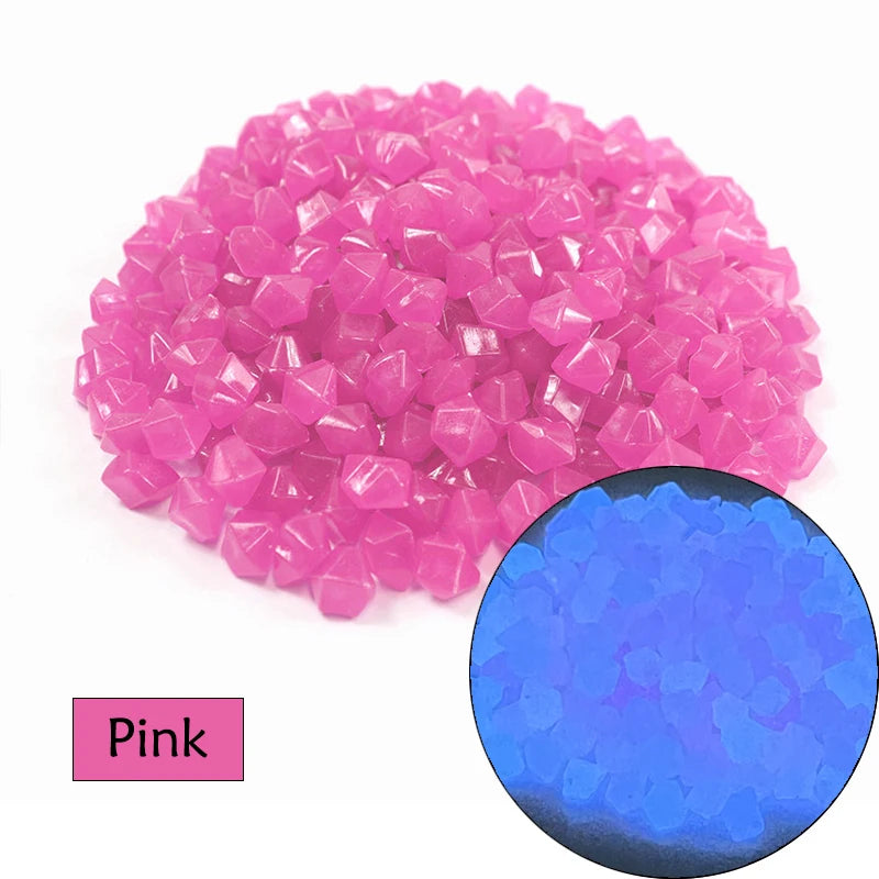 50/100/200Pcs Luminous Stones Outdoor Yard Decorations