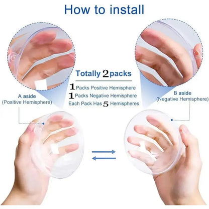 10Pcs Transparent Open Plastic Ball Christmas Decoration 