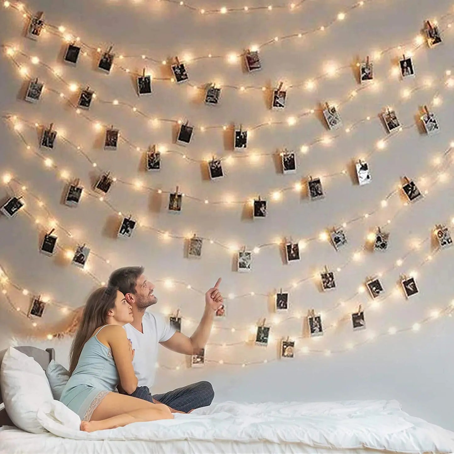 LED String Lights Photo Clip