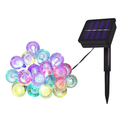 String Lights Outdoor Waterproof Solar Powered for Garden 8 Modes