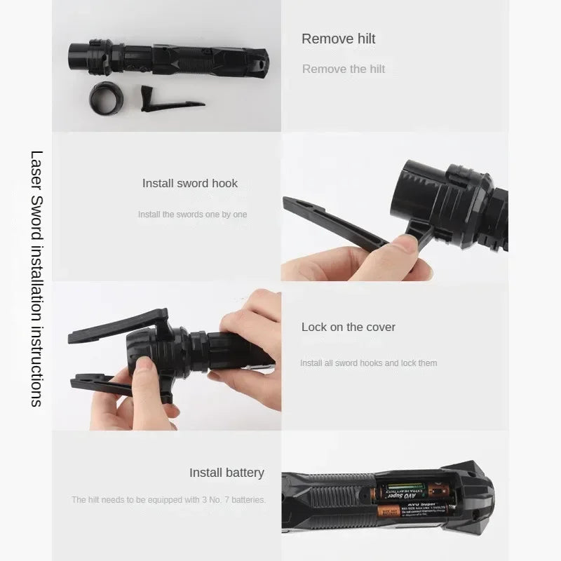 Laser Sword telescopic Sword 75Cm RGB Light 