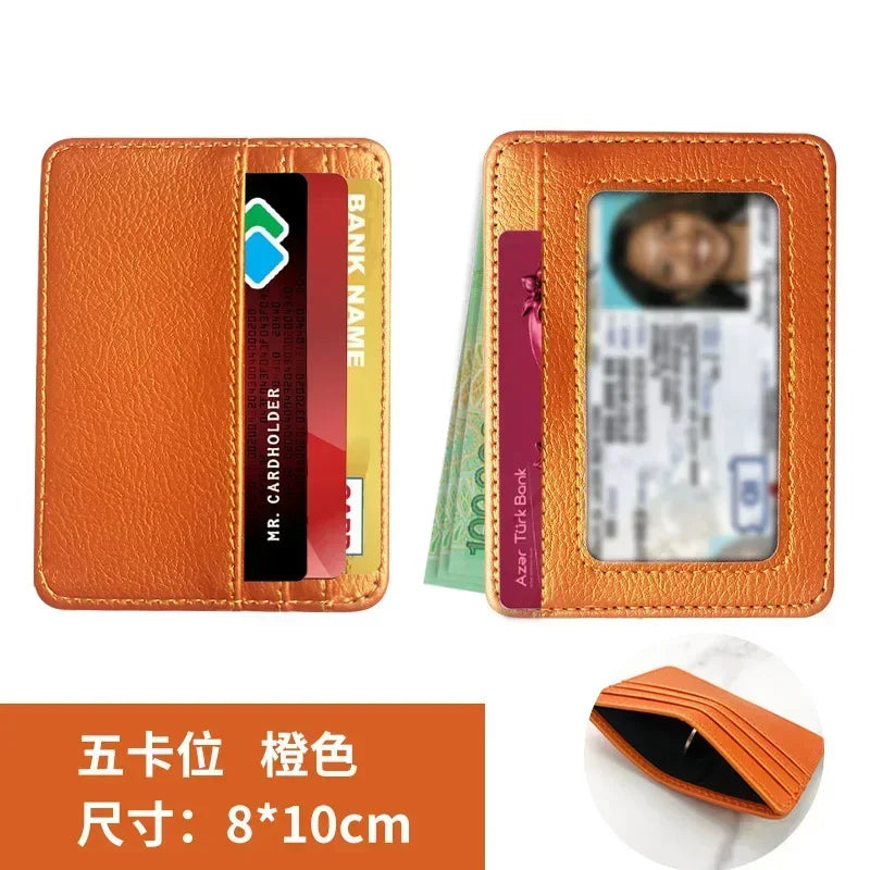 Small ID Card Case 5 Card Slots Cardholder