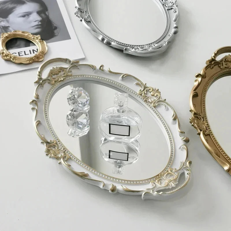 European Royal Decorative Mirror Tray