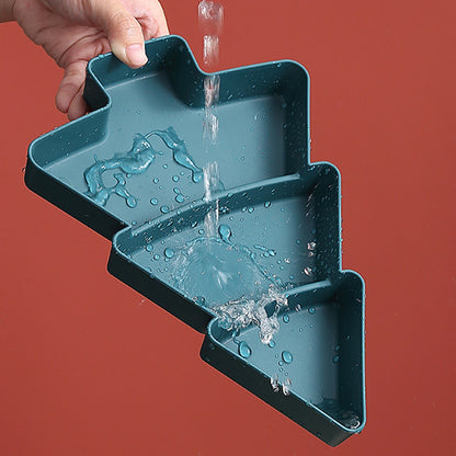 Christmas Tree Fruit Plate Happy New Year 2026