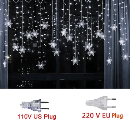 3.2M Christmas Snowflakes LED String Lights Decoration