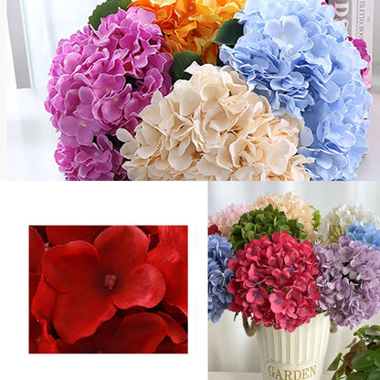 58Cm Silk Artificial Flowers Hydrangea Bouquet 
