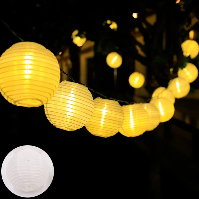 Solar Lantern String Lights 