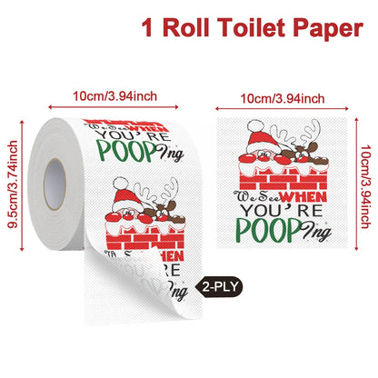 Christmas Toilet Roll Paper Happy 2026 New Year 