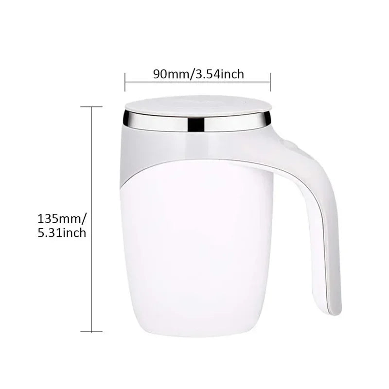 1PC Portable Smart Automatic Magnetic Stirring Cup Rechargeable Stainless Steel Lazy Rotating Mug Stirring Cup Drinking Tools