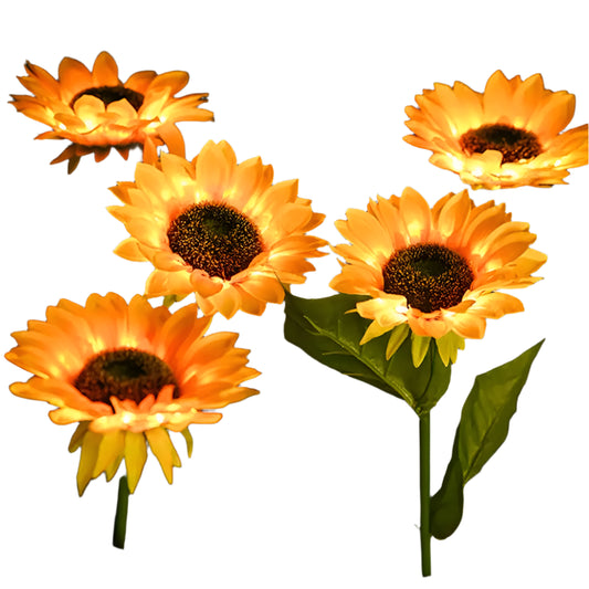 Solar Sunflower Outdoor Light