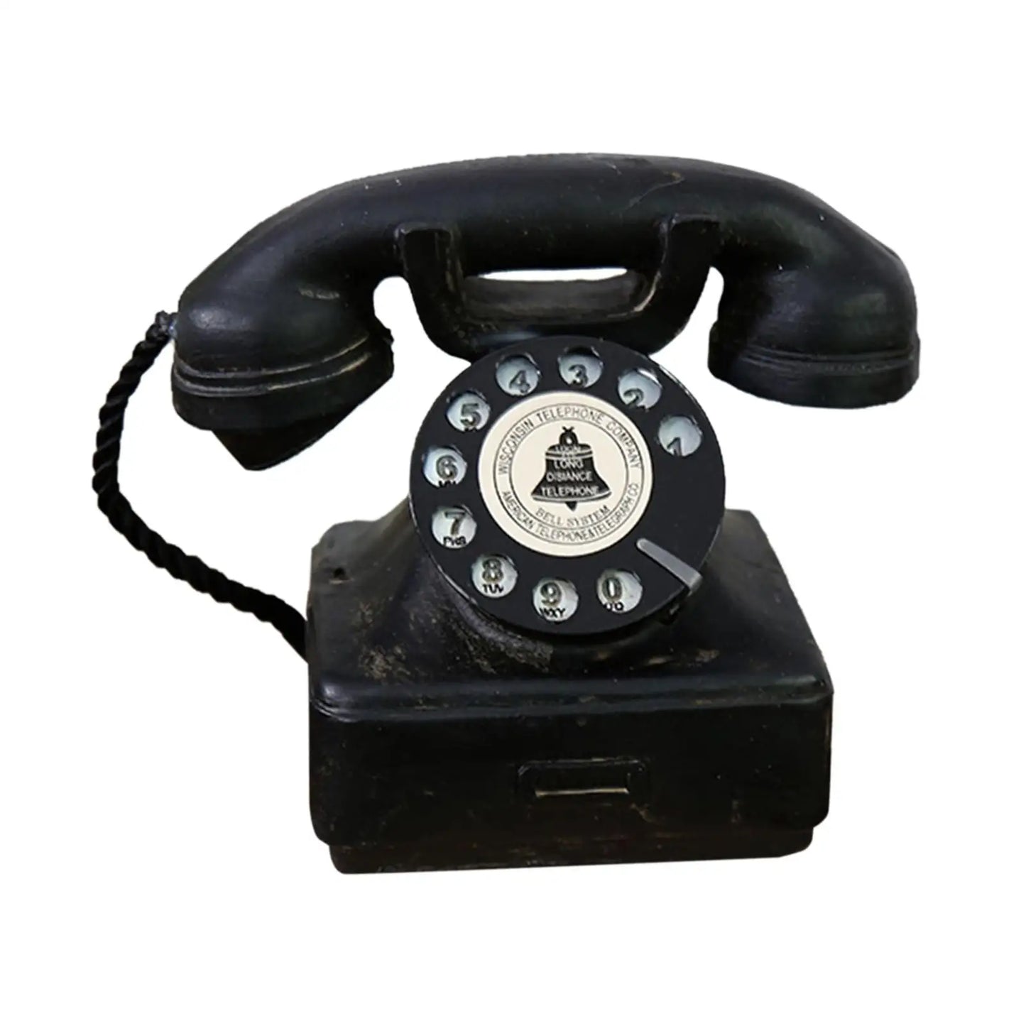 Old Fashion Retro Landline Telephone Model Classic Decorative 
