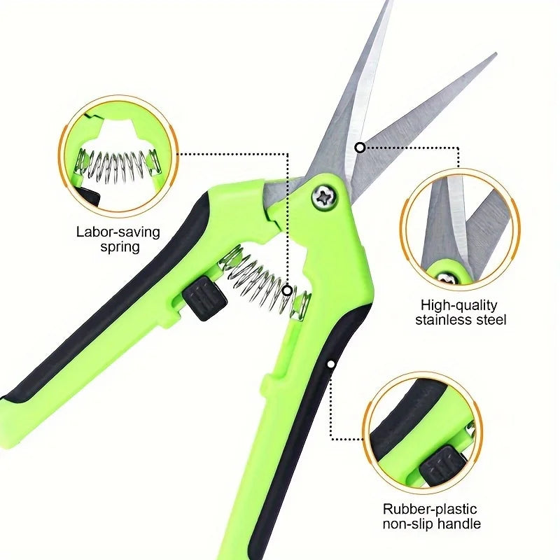 1 Set, Garden Scissors, Garden Pruning Shears, Non-Slip Labor-Saving Flower Branch Branch Shears, Fruit and Vegetable Shears, Fr