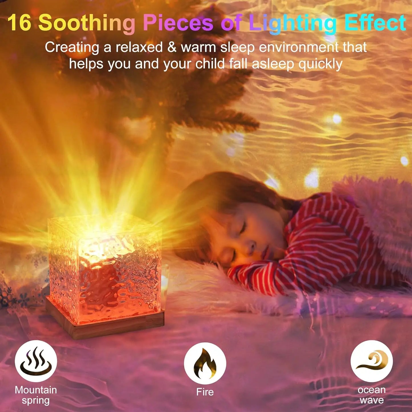 16Colors Rechargeable Dynamic Bedroom Light