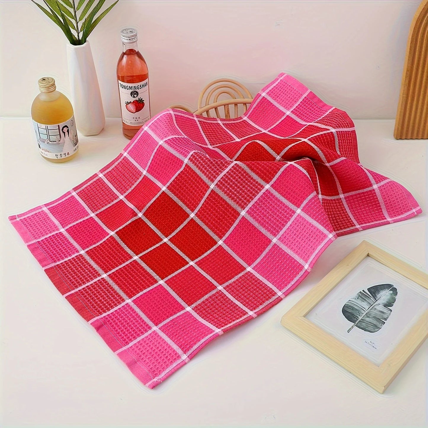 3/4/8 Pieces, Green/Pink/Blue/Yellow, Durable Cleaning Cloths