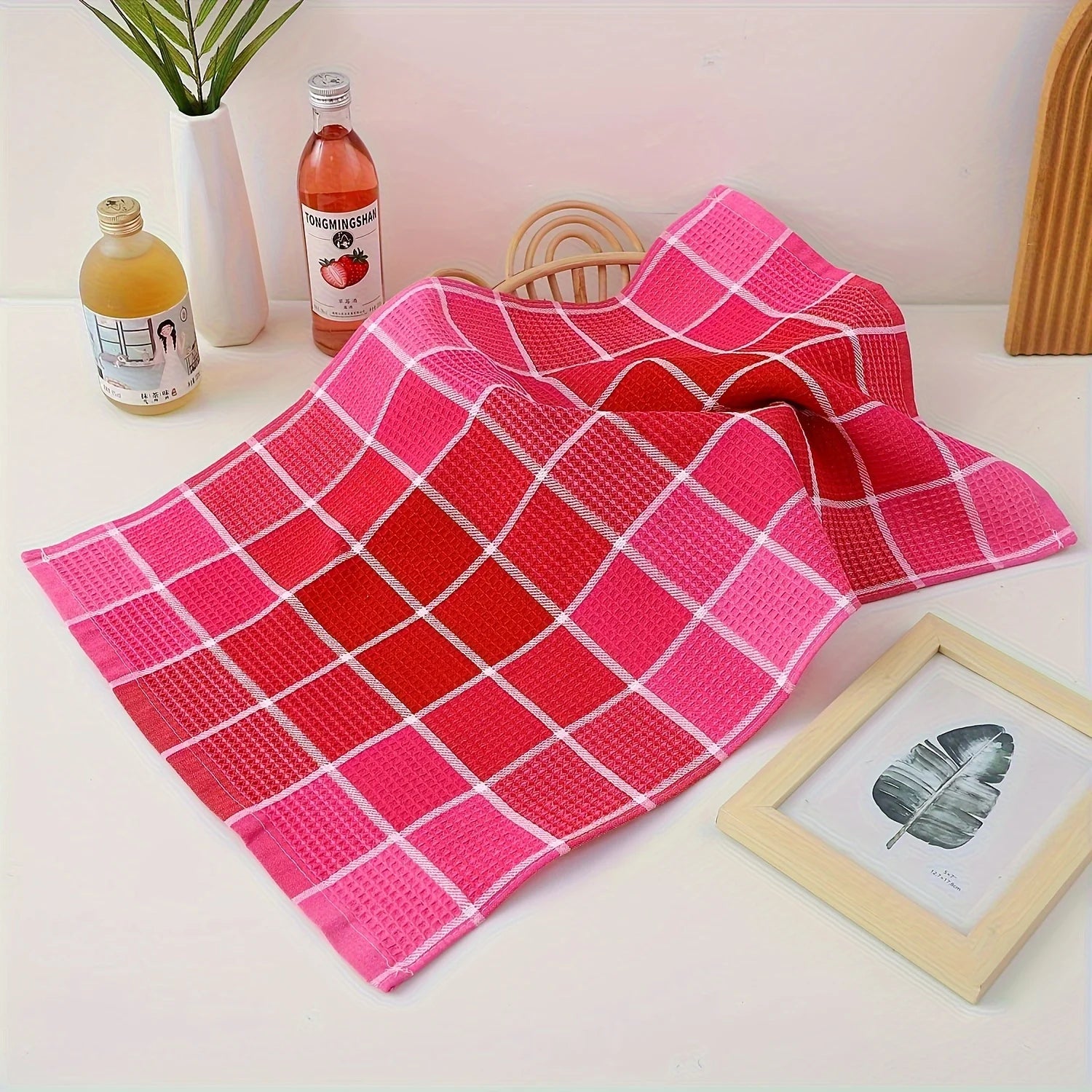 3/4/8 Pieces, Green/Pink/Blue/Yellow, Durable Cleaning Cloths