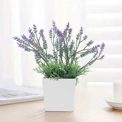 Lavender Pot Plastic Plant