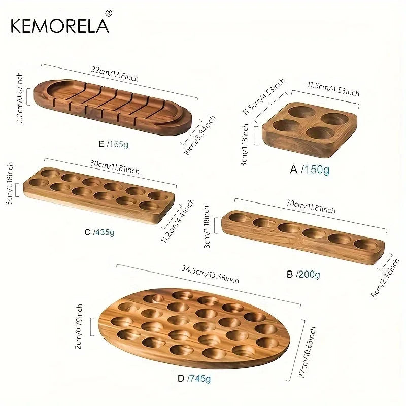 KEMORELA 1PCS Modern Wooden Egg Storage Box 