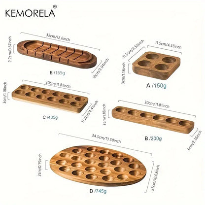 KEMORELA 1PCS Modern Wooden Egg Storage Box 