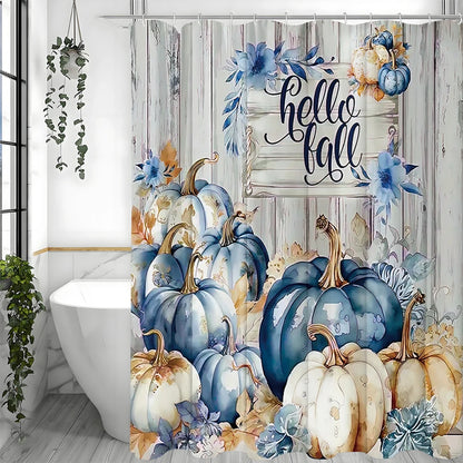 Autumn Pumpkin Shower Curtain