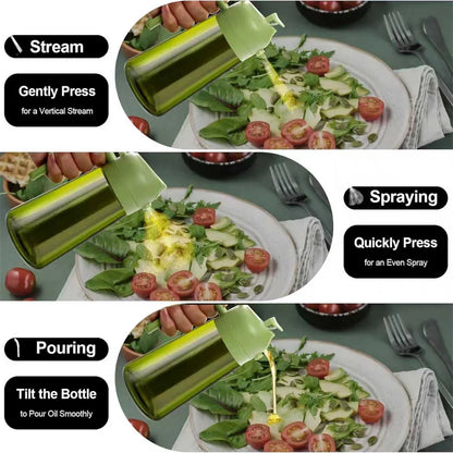 2-In-1 Olive Oil Dispenser with Stickers