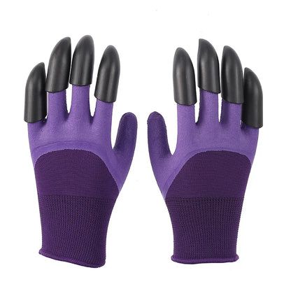 Gardening  Latex Gloves with Claws Breathable Waterproof 