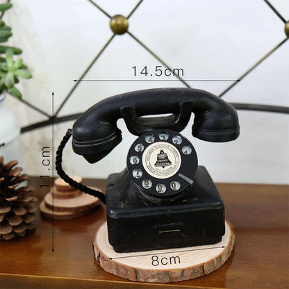 Old Fashion Retro Landline Telephone Model Classic Decorative 