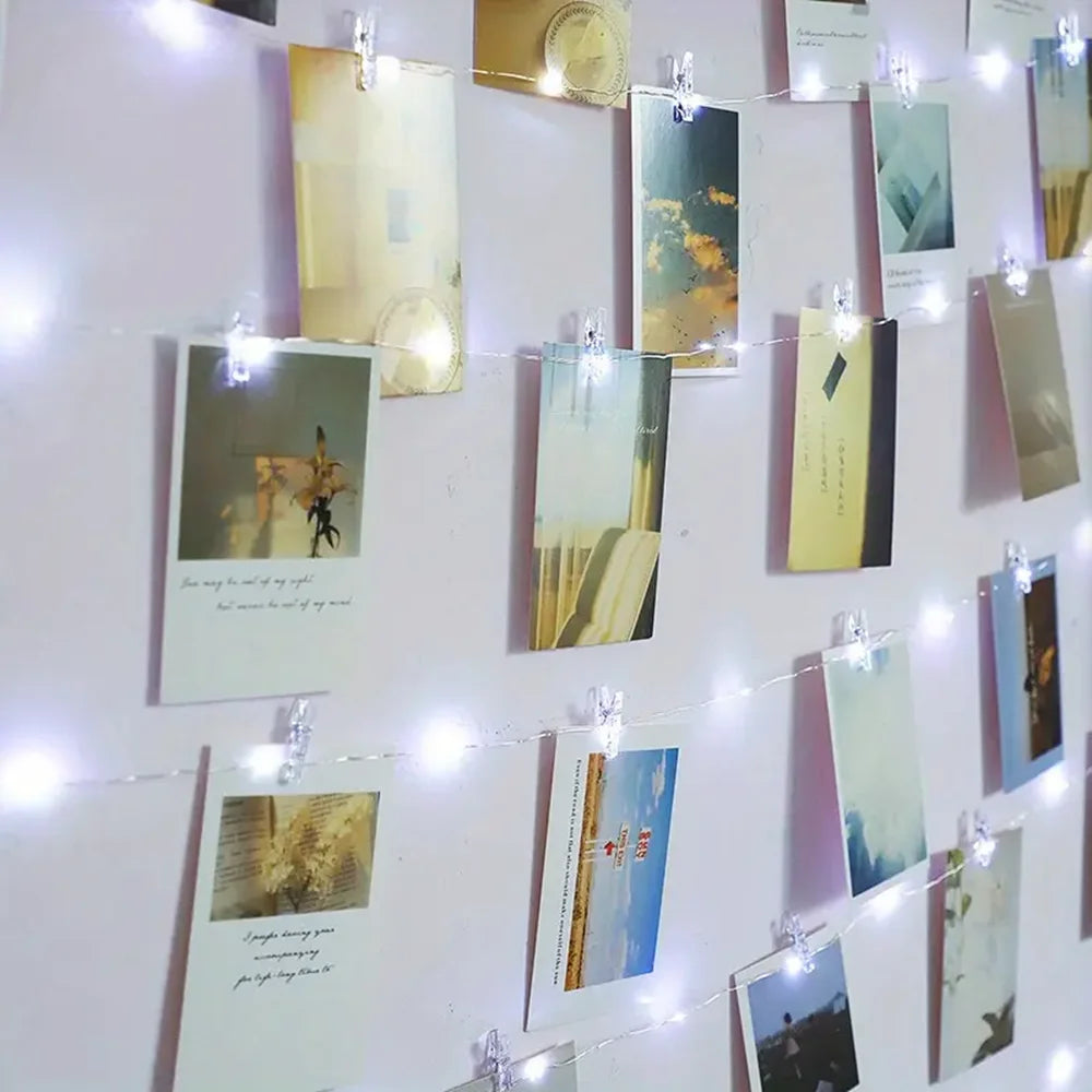 LED String Lights Photo Clip