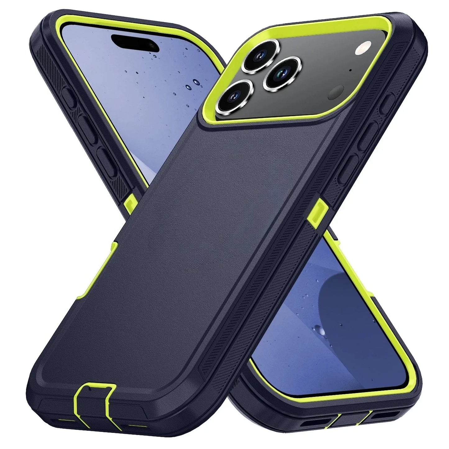 Armor Defender Phone Case for iPhone 17/Pro/Max/Air Bracket Back Cover