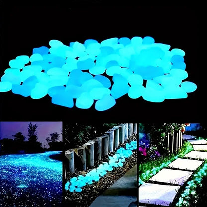 100Pcs Luminous Garden Stones 