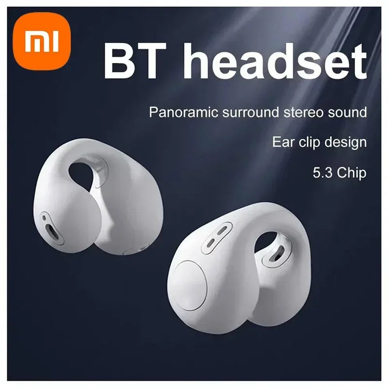 Earclip Wireless Bluetooth 5.3 Earphones Headphones Outdoor Sport Headset Touch Control Earbuds for Iphone Huawei Samsung