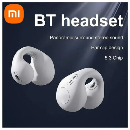 Earclip Wireless Bluetooth 5.3 Earphones Headphones Outdoor Sport Headset Touch Control Earbuds for Iphone Huawei Samsung