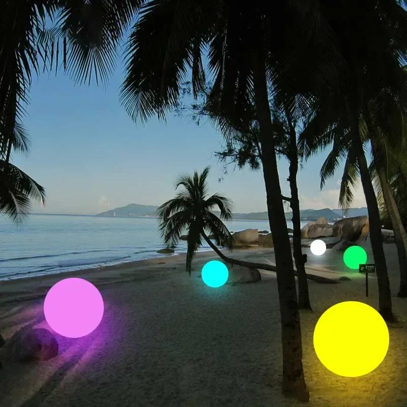 LED Ball Solar Lamp Outdoor Garden Lighting Remote Control 