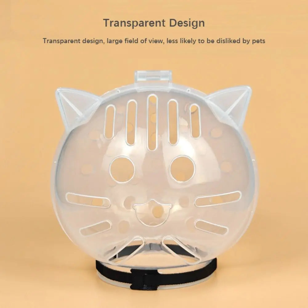 Transparent Breathable Anti-Bite anti Scratch Cat Mask Cover 