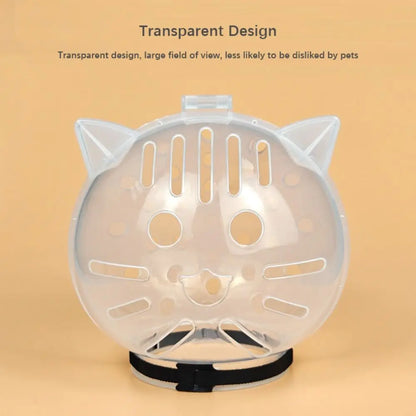 Transparent Breathable Anti-Bite anti Scratch Cat Mask Cover 