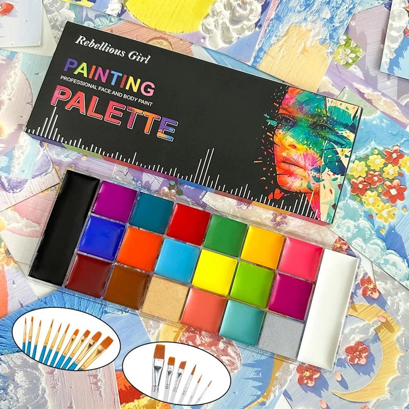 20 Colors Face Body Oil Painting 