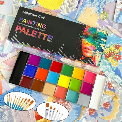 20 Colors Face Body Oil Painting 