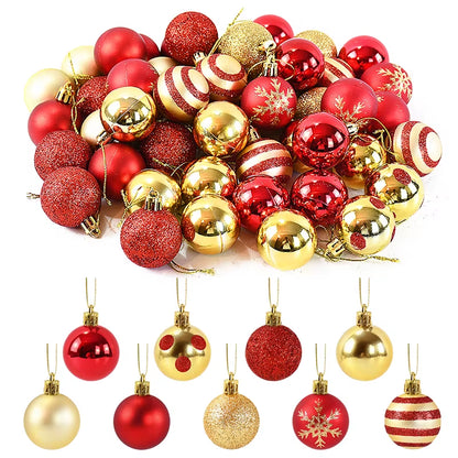 50Pcs/Box Christmas Tree Balls Ornament 
