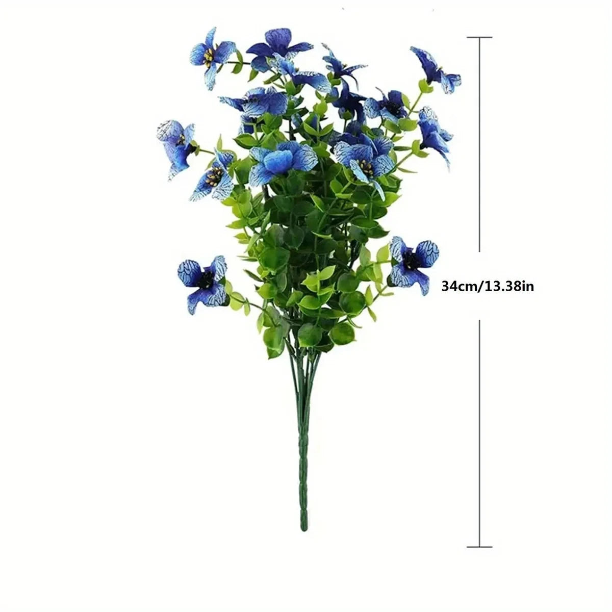 2PC Outdoor UV Protection 7 Head Eucalyptus Violet Artificial 