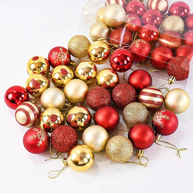 50Pcs/Box Christmas Tree Balls Ornament 